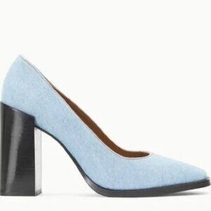 Staud Denim Paz Pump